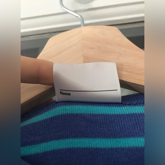 Hanna Andersson 100% cotton size 90 playdress, blue with blue stripes VGUC - Picture 5 of 9